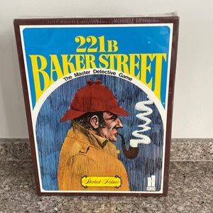 221B Baker Street detective game SEALED Hansen Co. #H-23 1977 vintage